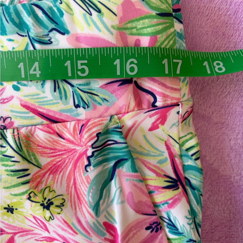 Tropical Floral Wide-Leg Pants — Pink & Green - Picture 5 of 6